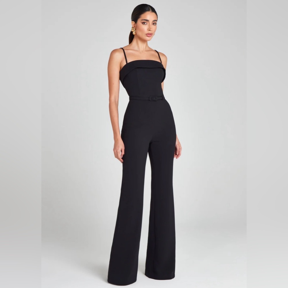 Nadine Merabi Sabrina Black Jumpsuit